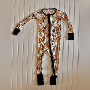 Little Sleepies Halloween Pumpkin Vicose Bamboo Zippy